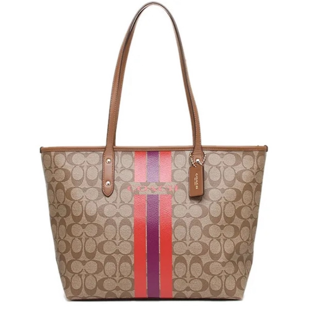 Coach Brown Varsity Signature Tote
